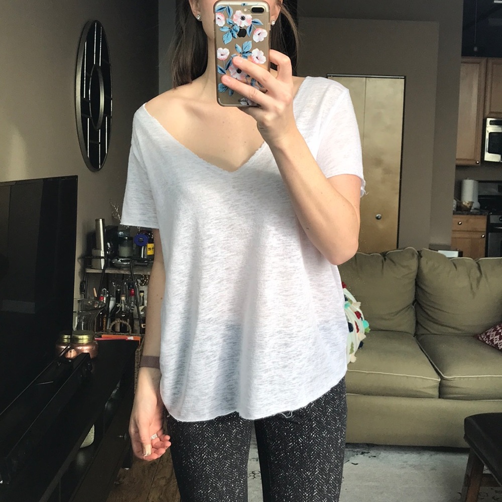 Cozy white tee
